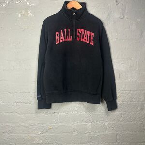Vintage JanSport Ball State University Quarter Zip Pullover Sweatshirt